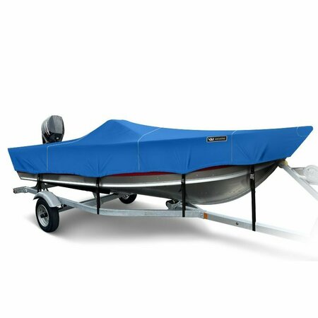 EEVELLE Boat Cover V HULL FISHING Side Console, Narrow Series Inboard 18ft 6in L 78in W Royal SFVFSC1878-RYL